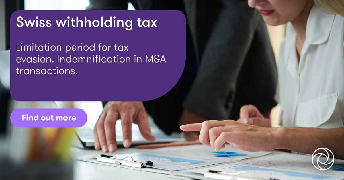 Grant Thornton Swiss Withholding Tax Limitation Period For Tax Evasion Indemnification In M 1488