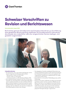 Schweizer Vorschriften zu Revision und Berichtswesen